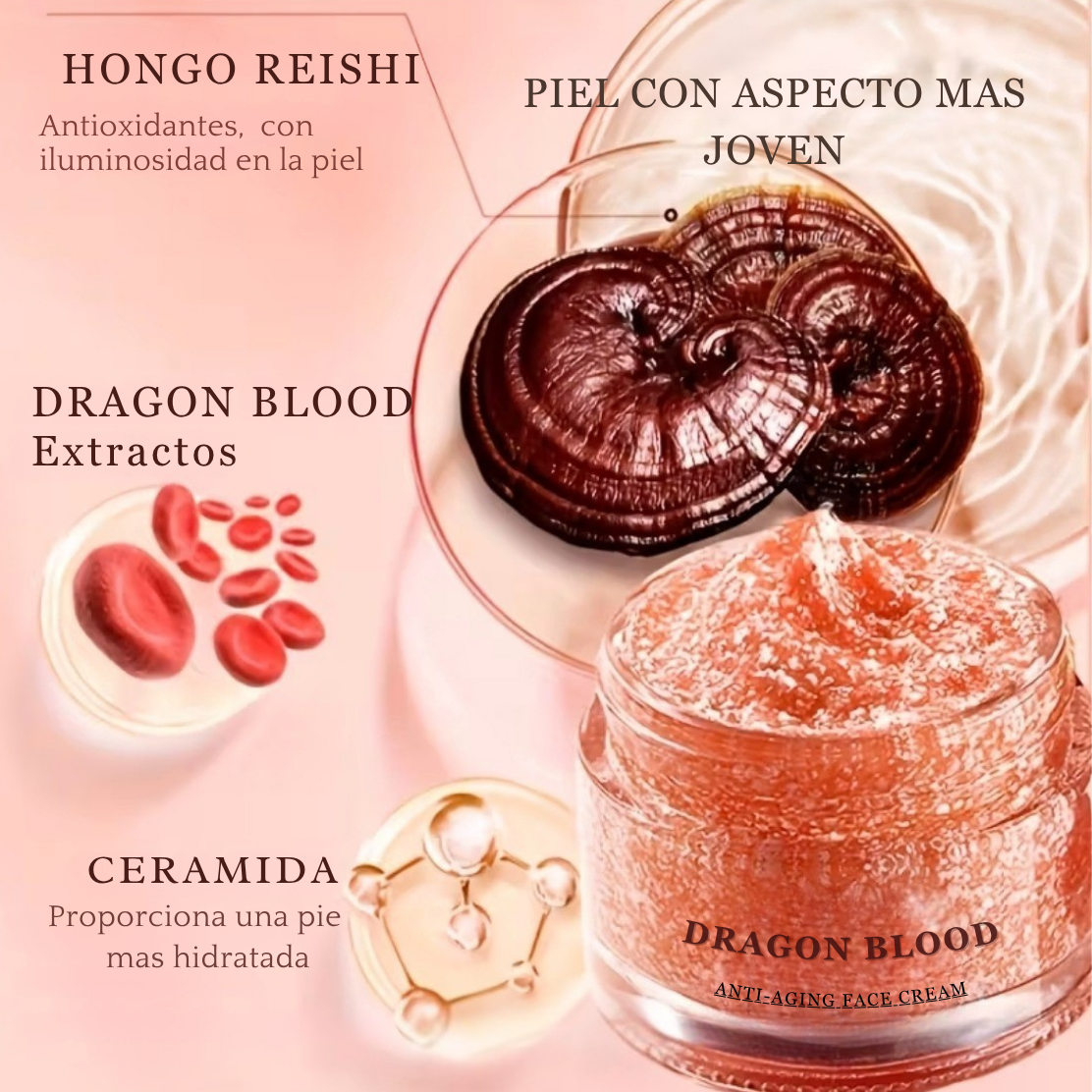 ¡Sientete mas joven! Dragon's Blood - Crema Facial Rejuvenecedora