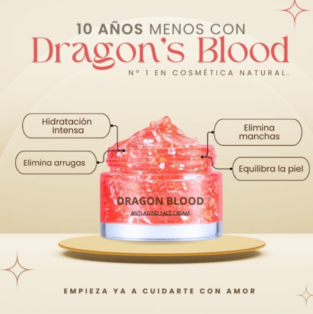 ¡Sientete mas joven! Dragon's Blood - Crema Facial Rejuvenecedora